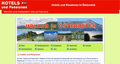 Desktop Screenshot of hotels-und-pensionen.at
