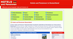 Desktop Screenshot of hotels-und-pensionen.com